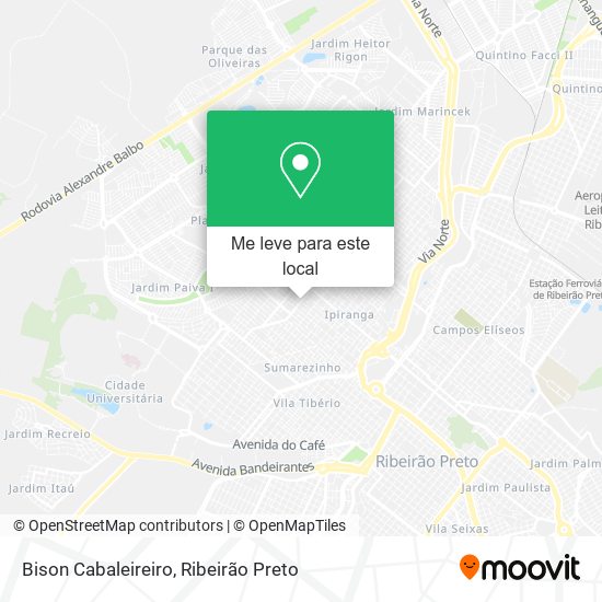Bison Cabaleireiro mapa