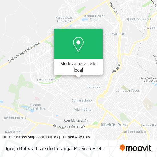 Igreja Batista Livre do Ipiranga mapa