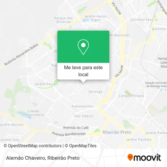 Alemão Chaveiro mapa