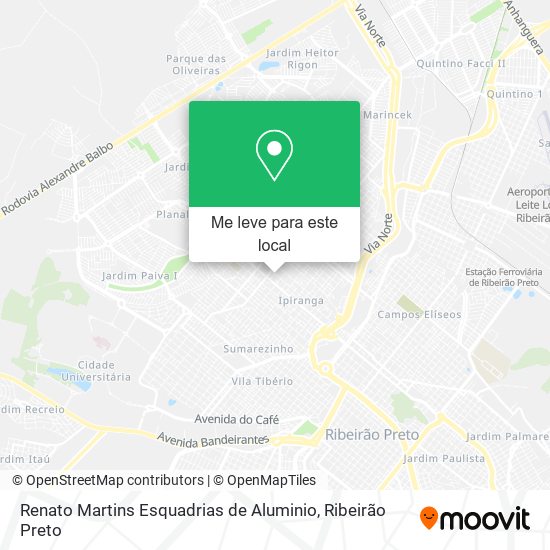 Renato Martins Esquadrias de Aluminio mapa