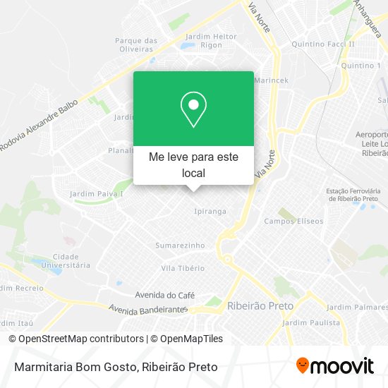 Marmitaria Bom Gosto mapa