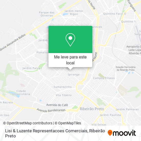 Lisi & Luzente Representacoes Comerciais mapa
