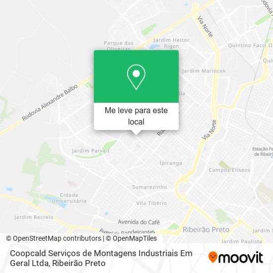 Coopcald Serviços de Montagens Industriais Em Geral Ltda mapa