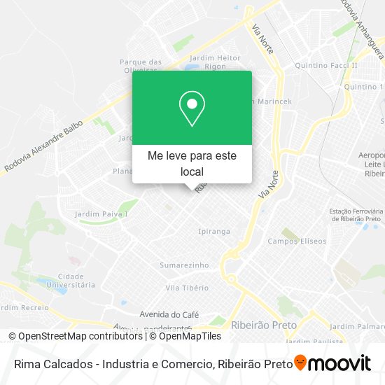 Rima Calcados - Industria e Comercio mapa