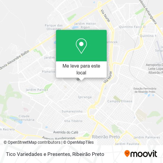 Tico Variedades e Presentes mapa