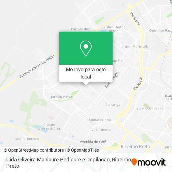 Cida Oliveira Manicure Pedicure e Depilacao mapa