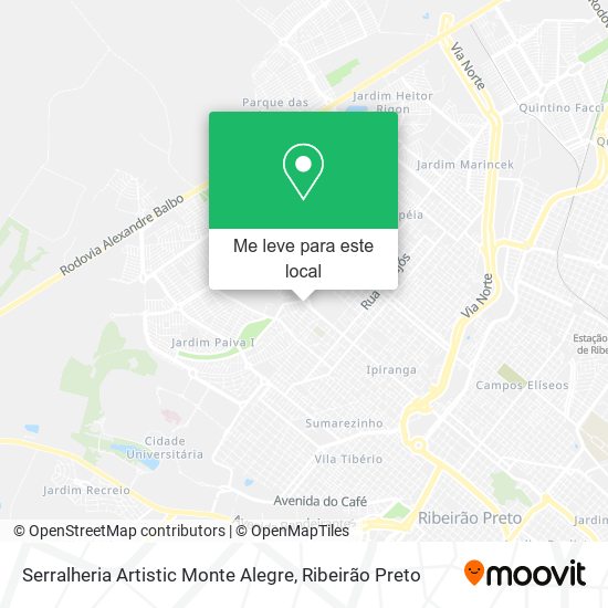 Serralheria Artistic Monte Alegre mapa