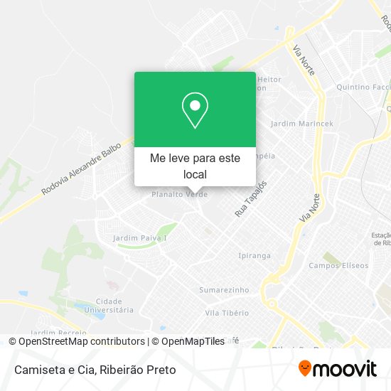 Camiseta e Cia mapa