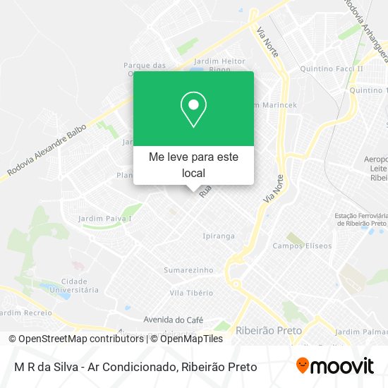 M R da Silva - Ar Condicionado mapa