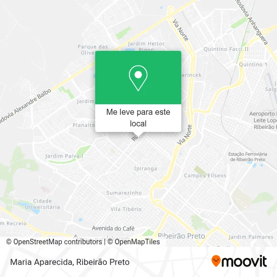 Maria Aparecida mapa