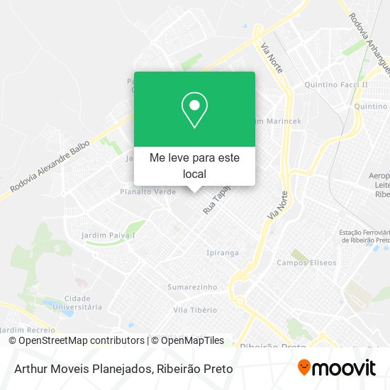 Arthur Moveis Planejados mapa