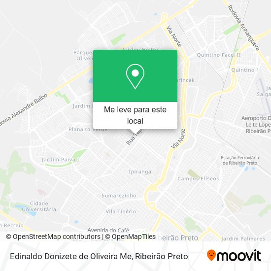 Edinaldo Donizete de Oliveira Me mapa