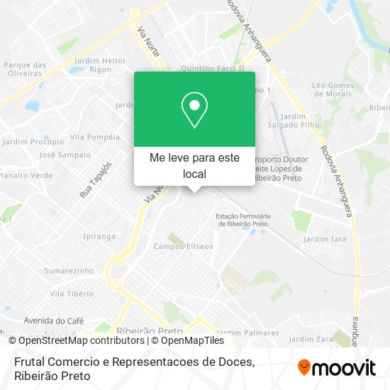 Frutal Comercio e Representacoes de Doces mapa