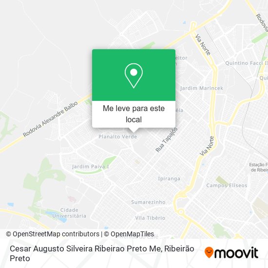 Cesar Augusto Silveira Ribeirao Preto Me mapa