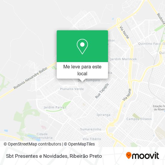 Sbt Presentes e Novidades mapa