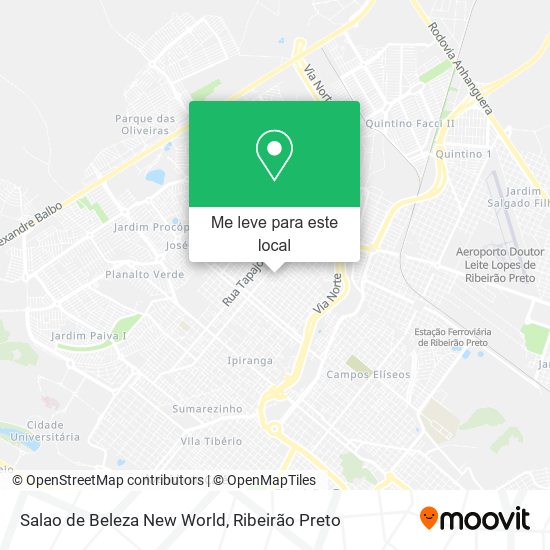 Salao de Beleza New World mapa