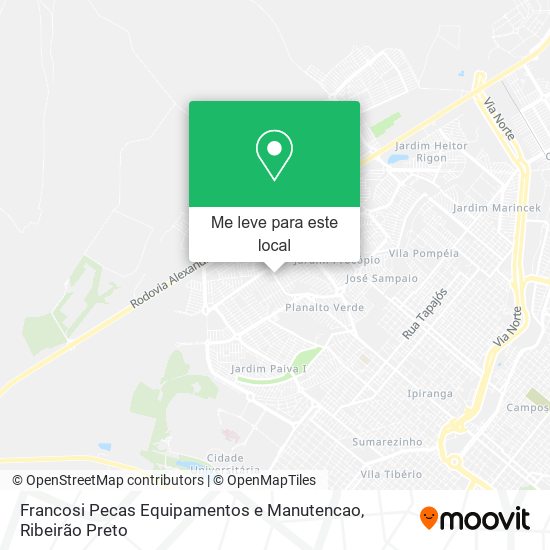 Francosi Pecas Equipamentos e Manutencao mapa