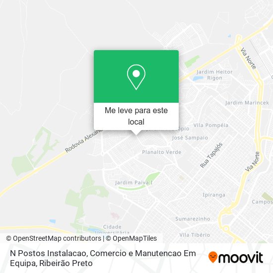 N Postos Instalacao, Comercio e Manutencao Em Equipa mapa