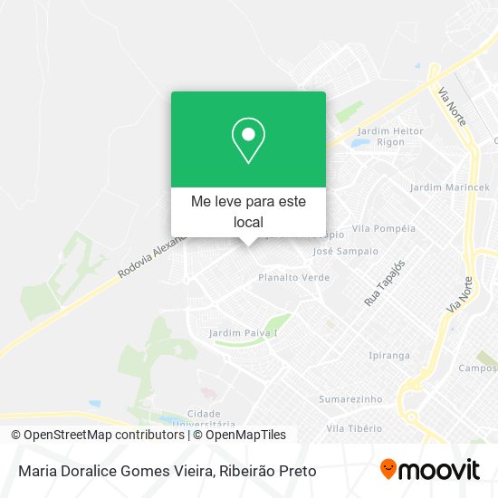 Maria Doralice Gomes Vieira mapa