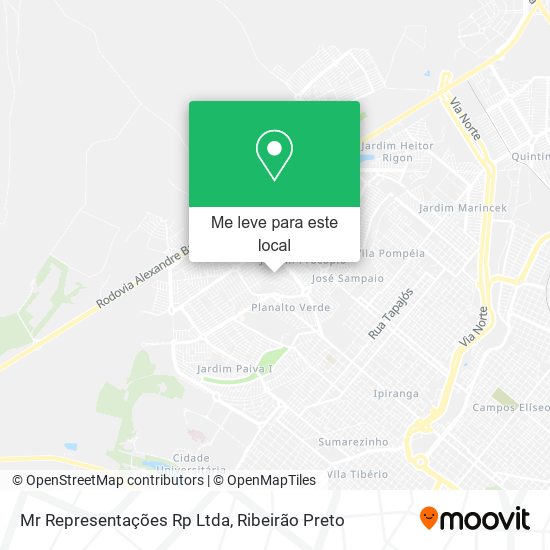 Mr Representações Rp Ltda mapa