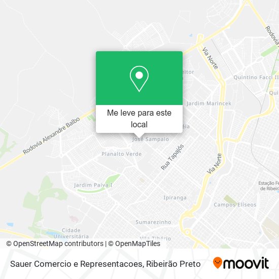 Sauer Comercio e Representacoes mapa