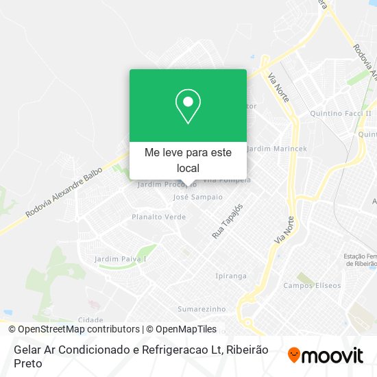 Gelar Ar Condicionado e Refrigeracao Lt mapa