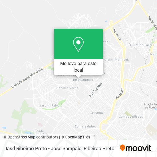 Iasd Ribeirao Preto - Jose Sampaio mapa