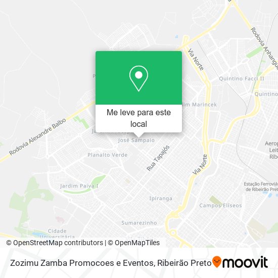 Zozimu Zamba Promocoes e Eventos mapa