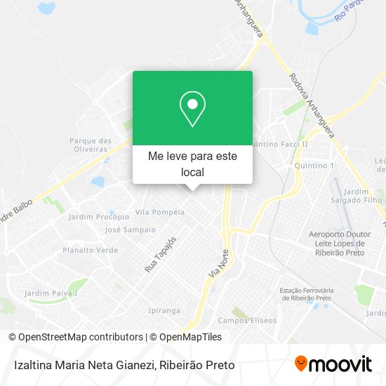 Izaltina Maria Neta Gianezi mapa