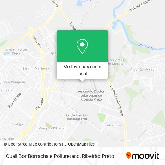 Quali Bor Borracha e Poliuretano mapa