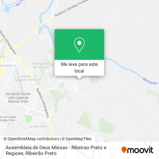 Assembleia de Deus Missao - Ribeirao Preto e Regioes mapa