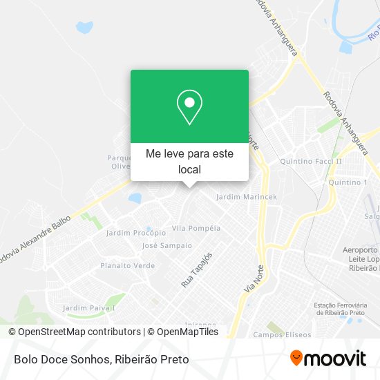 Bolo Doce Sonhos mapa