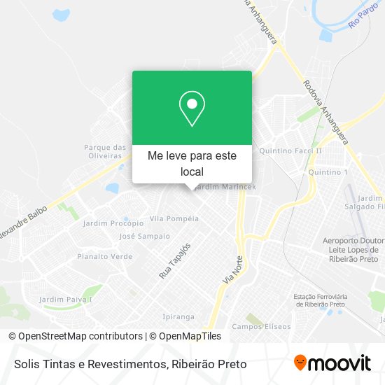 Solis Tintas e Revestimentos mapa