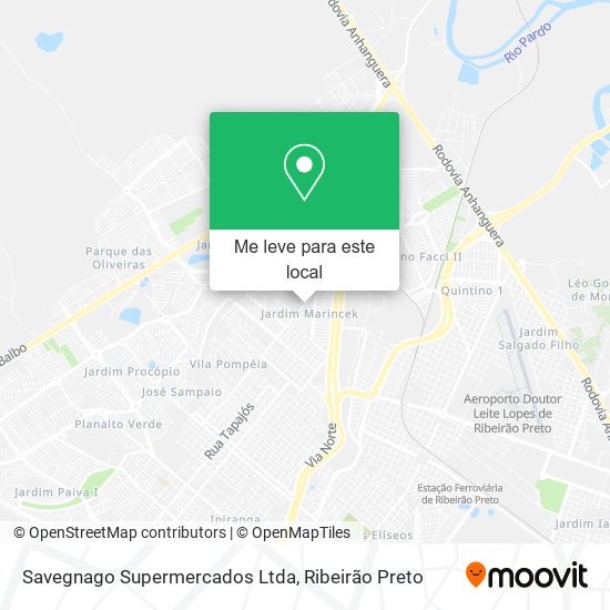Savegnago Supermercados Ltda mapa