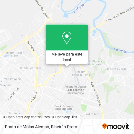 Posto de Molas Alemao mapa