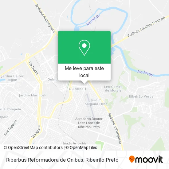Riberbus Reformadora de Onibus mapa