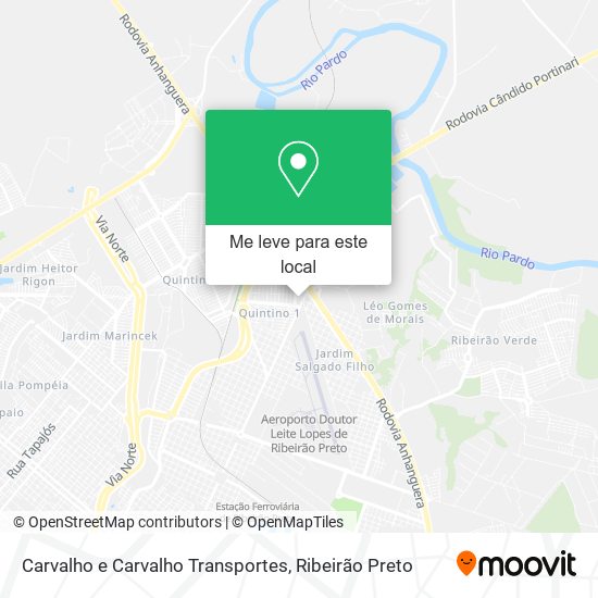 Carvalho e Carvalho Transportes mapa
