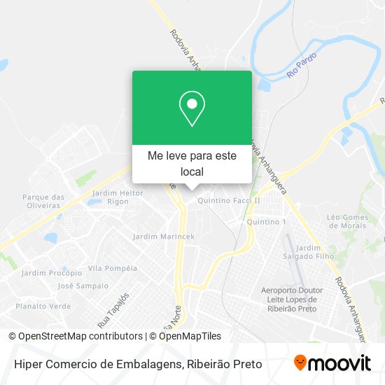 Hiper Comercio de Embalagens mapa