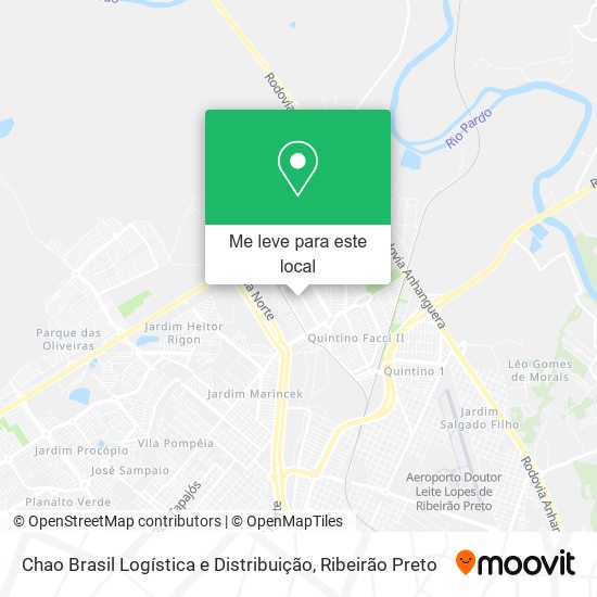 Chao Brasil Logística e Distribuição mapa
