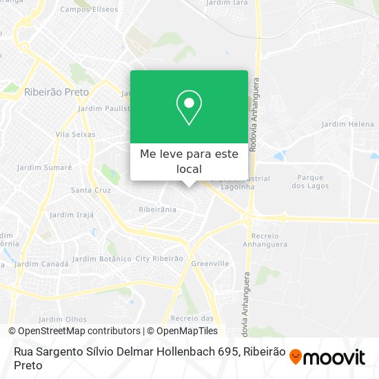 Rua Sargento Sílvio Delmar Hollenbach 695 mapa
