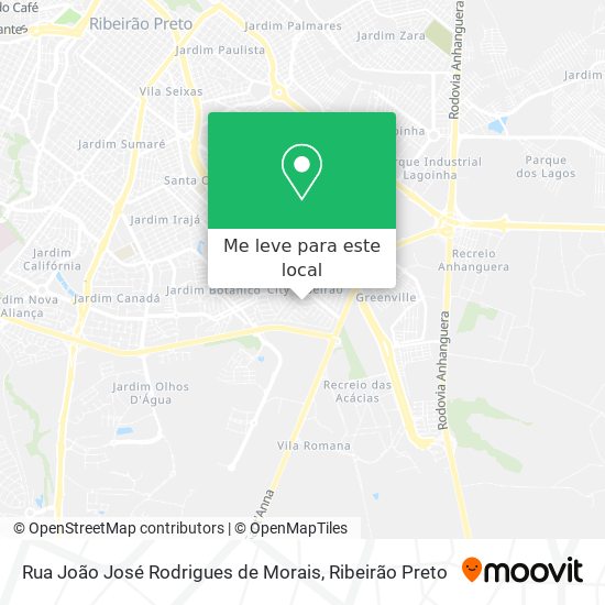Rua João José Rodrigues de Morais mapa