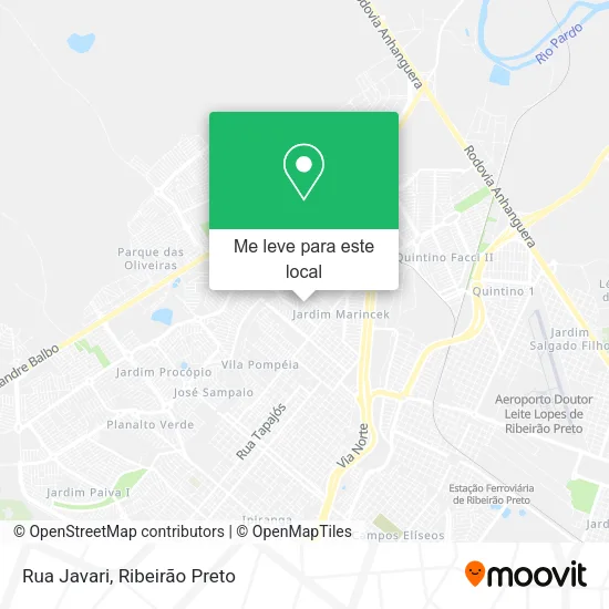 Rua Javari mapa