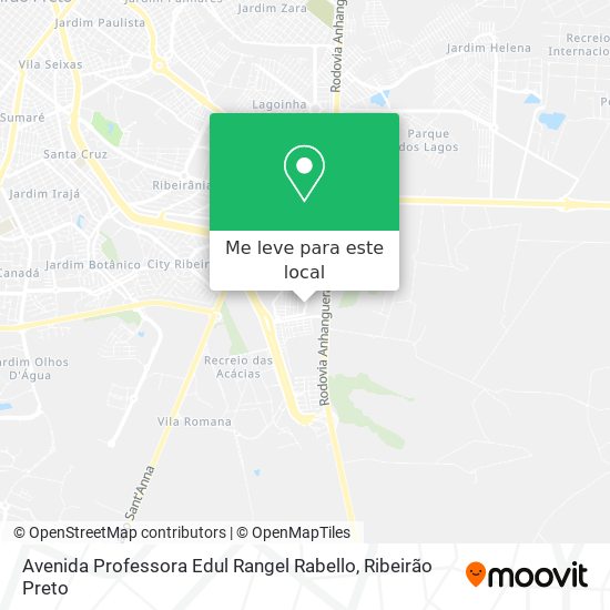 Avenida Professora Edul Rangel Rabello mapa