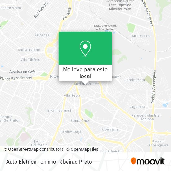 Auto Eletrica Toninho mapa