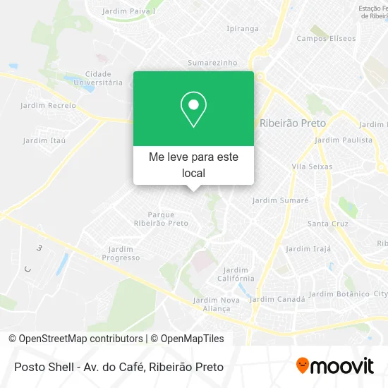 Posto Shell - Av. do Café mapa