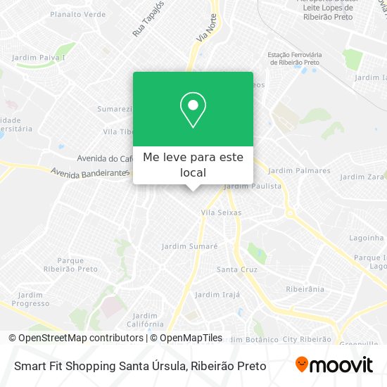 Smart Fit Shopping Santa Úrsula mapa