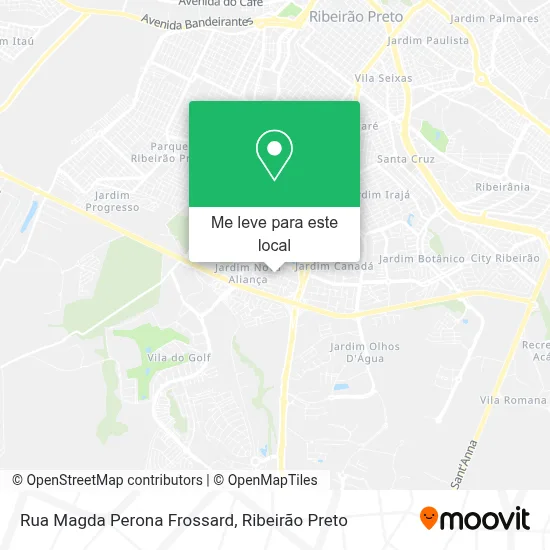 Rua Magda Perona Frossard mapa
