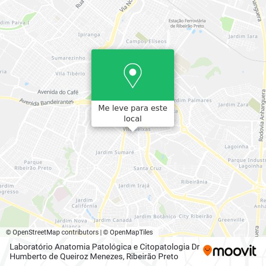 Laboratório Anatomia Patológica e Citopatologia Dr Humberto de Queiroz Menezes mapa