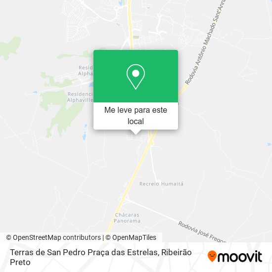 Terras de San Pedro Praça das Estrelas mapa