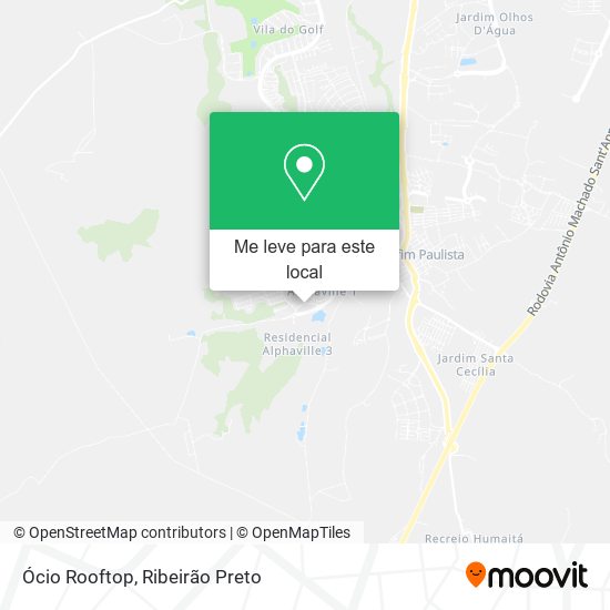 Ócio Rooftop mapa